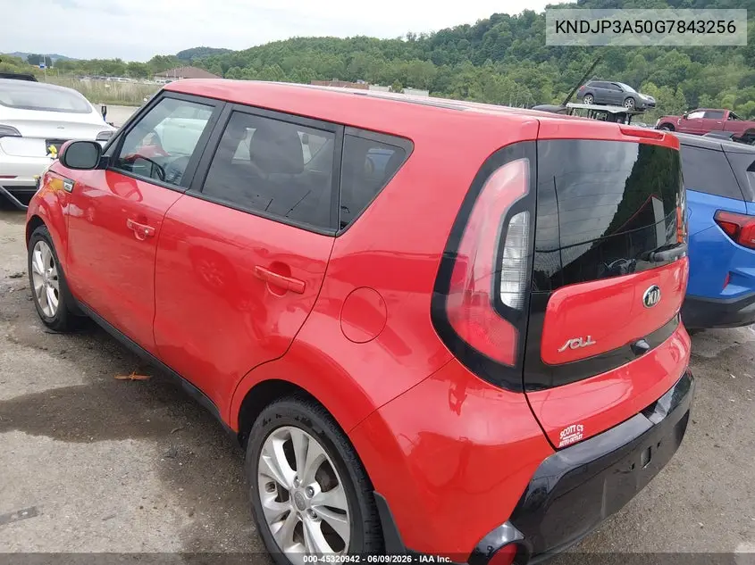 2016 Kia Soul + VIN: KNDJP3A50G7843256 Lot: 45320942