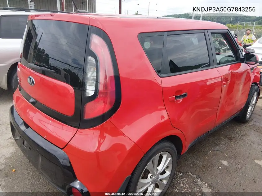 2016 Kia Soul + VIN: KNDJP3A50G7843256 Lot: 45320942