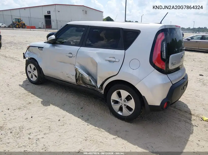 2016 Kia Soul VIN: KNDJN2A20G7864324 Lot: 45375574