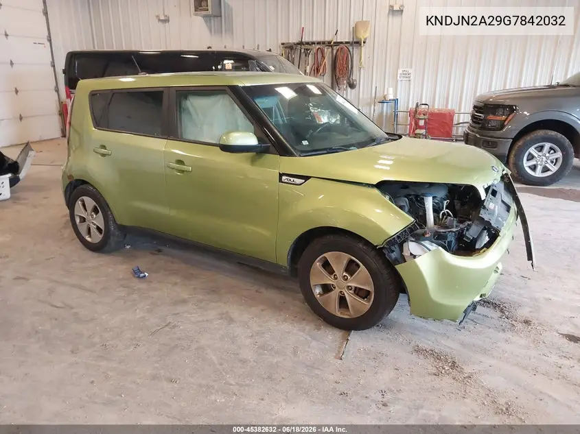 2016 Kia Soul VIN: KNDJN2A29G7842032 Lot: 45382632