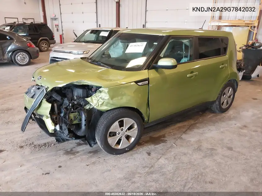2016 Kia Soul VIN: KNDJN2A29G7842032 Lot: 45382632