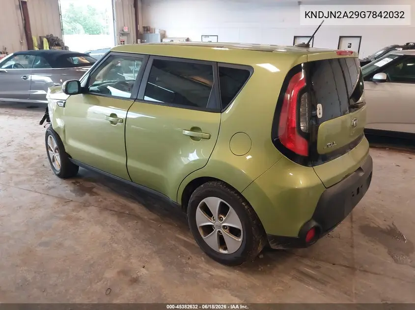2016 Kia Soul VIN: KNDJN2A29G7842032 Lot: 45382632