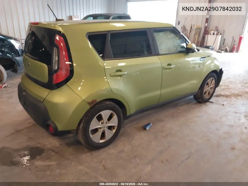 2016 Kia Soul VIN: KNDJN2A29G7842032 Lot: 45382632