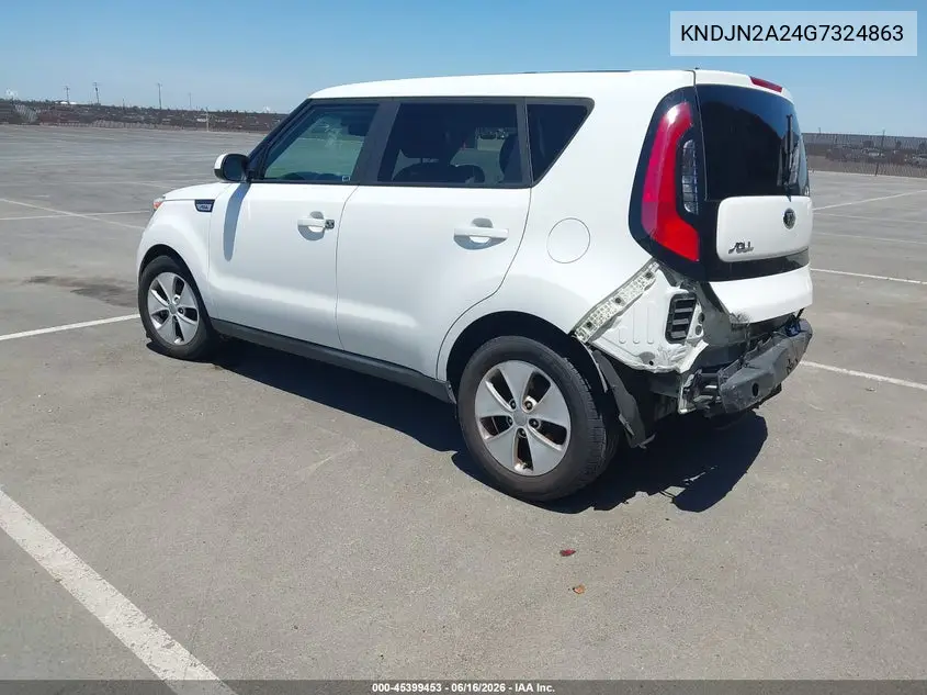 2016 Kia Soul VIN: KNDJN2A24G7324863 Lot: 45399453
