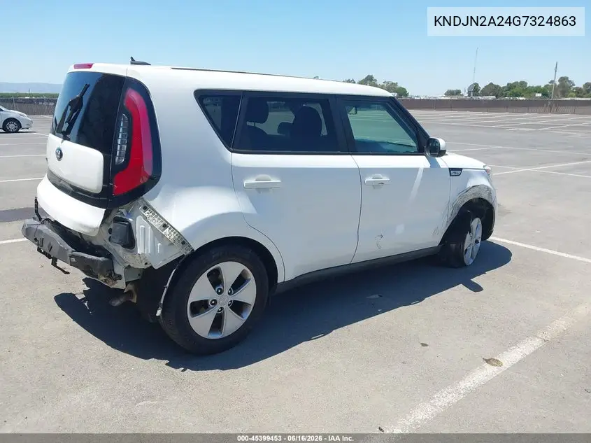 2016 Kia Soul VIN: KNDJN2A24G7324863 Lot: 45399453