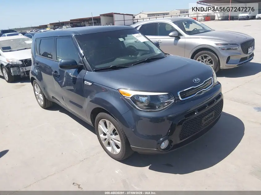 2016 Kia Soul + VIN: KNDJP3A56G7247276 Lot: 45530291