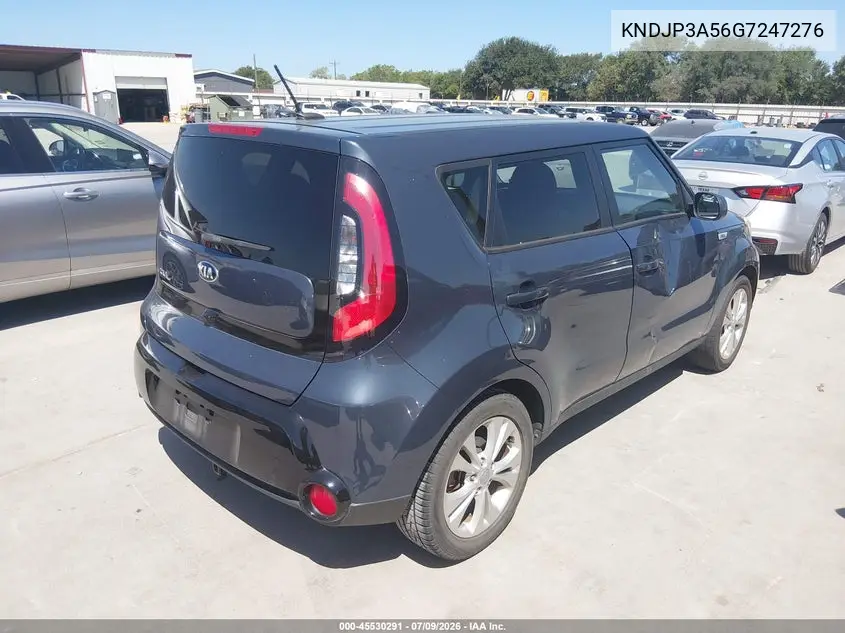 2016 Kia Soul + VIN: KNDJP3A56G7247276 Lot: 45530291