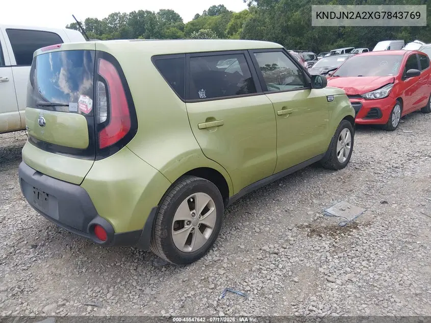 2016 Kia Soul VIN: KNDJN2A2XG7843769 Lot: 45547642