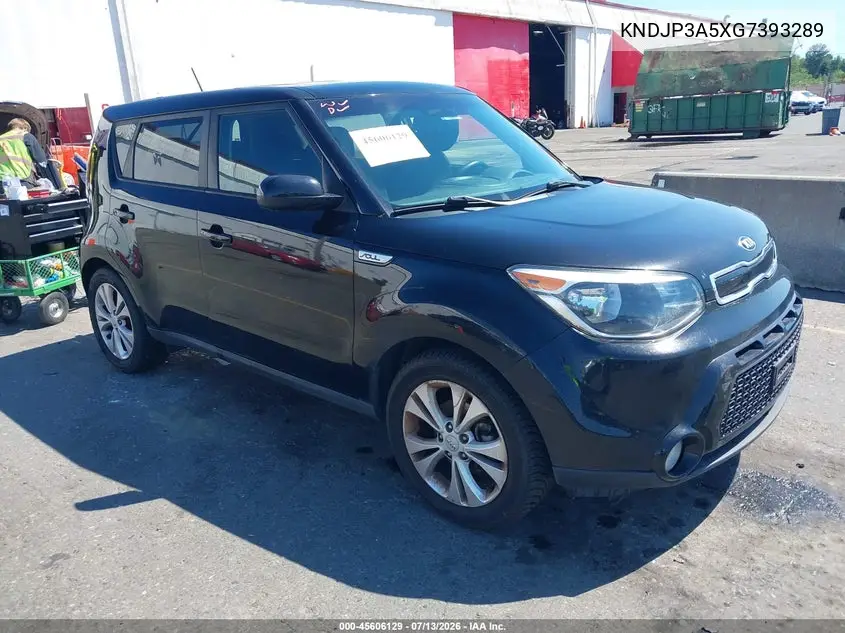 2016 Kia Soul + VIN: KNDJP3A5XG7393289 Lot: 45606129