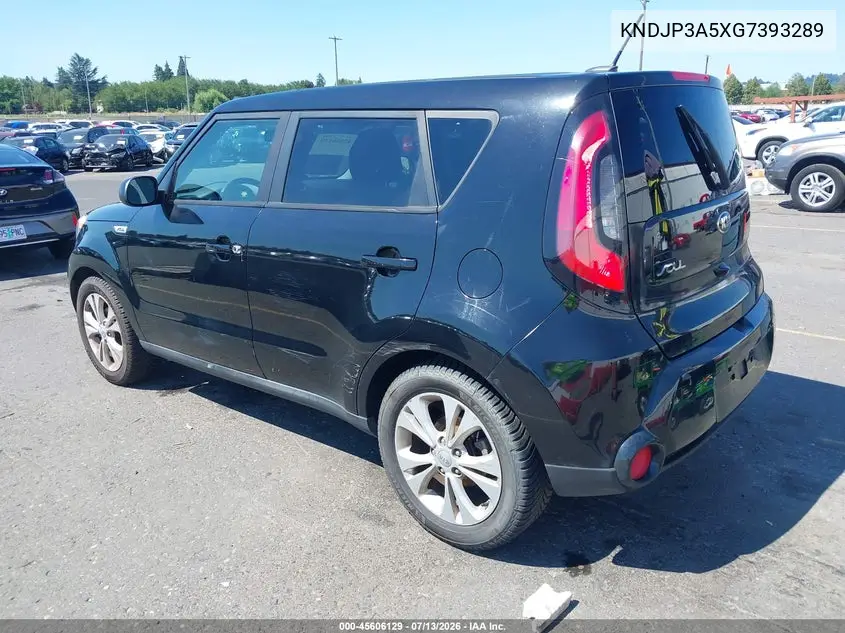 2016 Kia Soul + VIN: KNDJP3A5XG7393289 Lot: 45606129