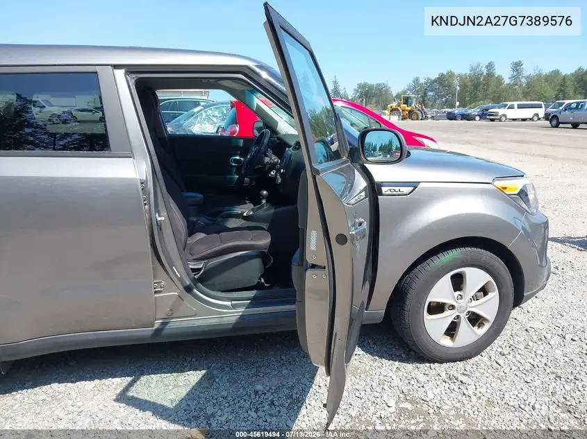 2016 Kia Soul VIN: KNDJN2A27G7389576 Lot: 45619494