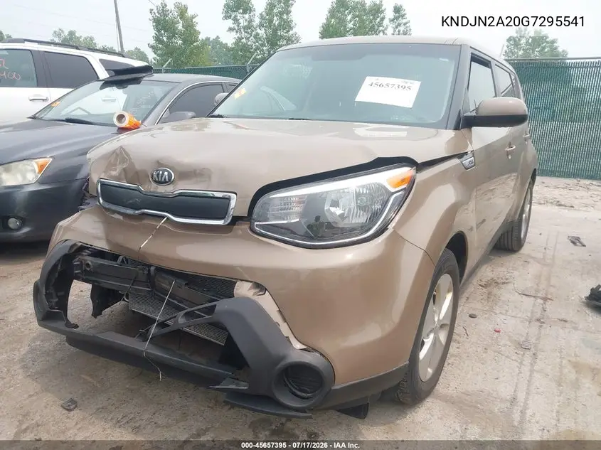 2016 Kia Soul VIN: KNDJN2A20G7295541 Lot: 45657395