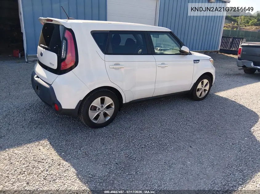 2016 Kia Soul VIN: KNDJN2A21G7256649 Lot: 45657457