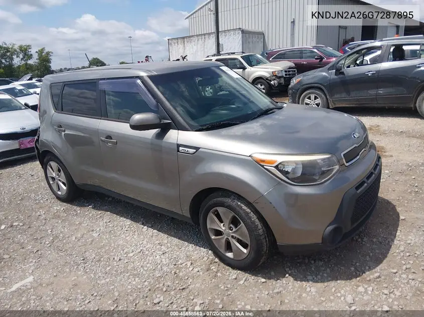 2016 Kia Soul VIN: KNDJN2A26G7287895 Lot: 45658563