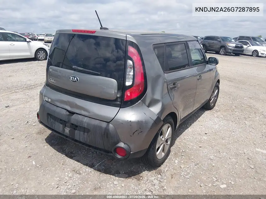 2016 Kia Soul VIN: KNDJN2A26G7287895 Lot: 45658563