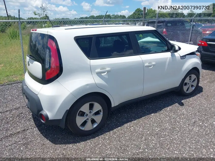2016 Kia Soul VIN: KNDJN2A20G7390732 Lot: 45658748