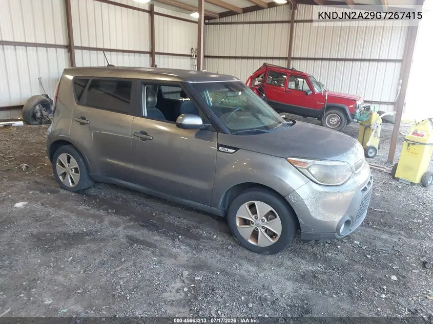 2016 Kia Soul ! VIN: KNDJN2A29G7267415 Lot: 45663313
