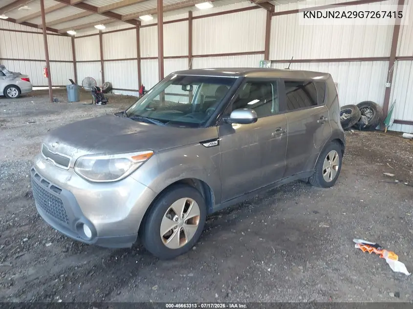 2016 Kia Soul ! VIN: KNDJN2A29G7267415 Lot: 45663313