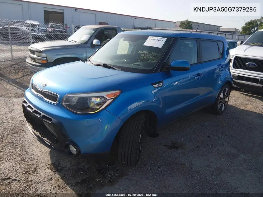 2016 Kia Soul + VIN: KNDJP3A50G7379286 Lot: 45663403