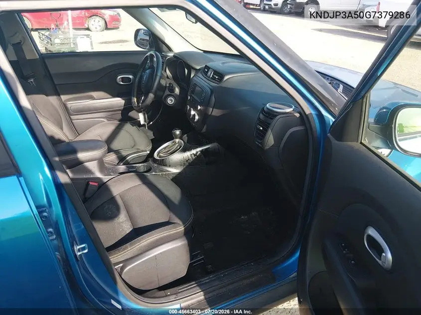 2016 Kia Soul + VIN: KNDJP3A50G7379286 Lot: 45663403