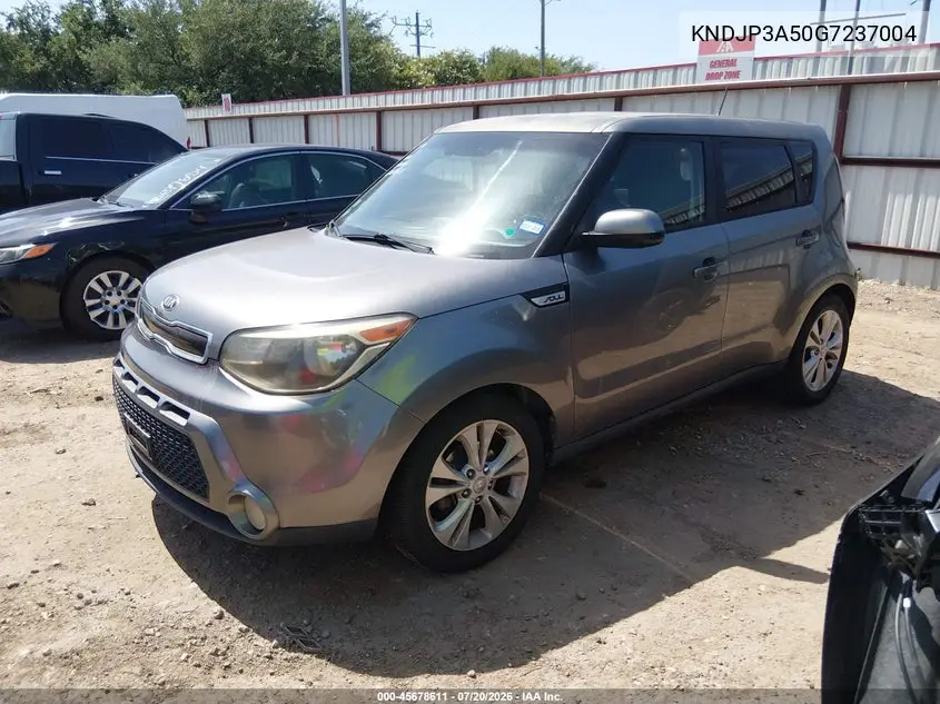 2016 Kia Soul + VIN: KNDJP3A50G7237004 Lot: 45678611