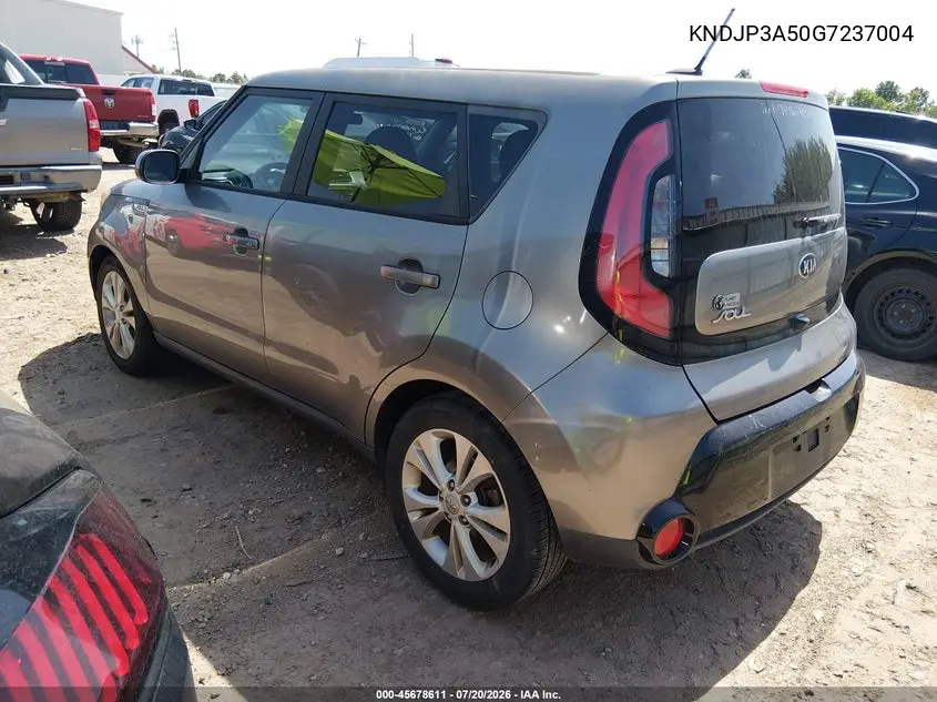 2016 Kia Soul + VIN: KNDJP3A50G7237004 Lot: 45678611