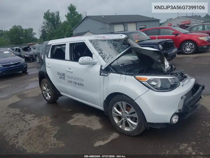 2016 Kia Soul + VIN: KNDJP3A56G7399106 Lot: 45683454