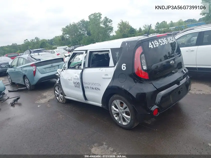 2016 Kia Soul + VIN: KNDJP3A56G7399106 Lot: 45683454