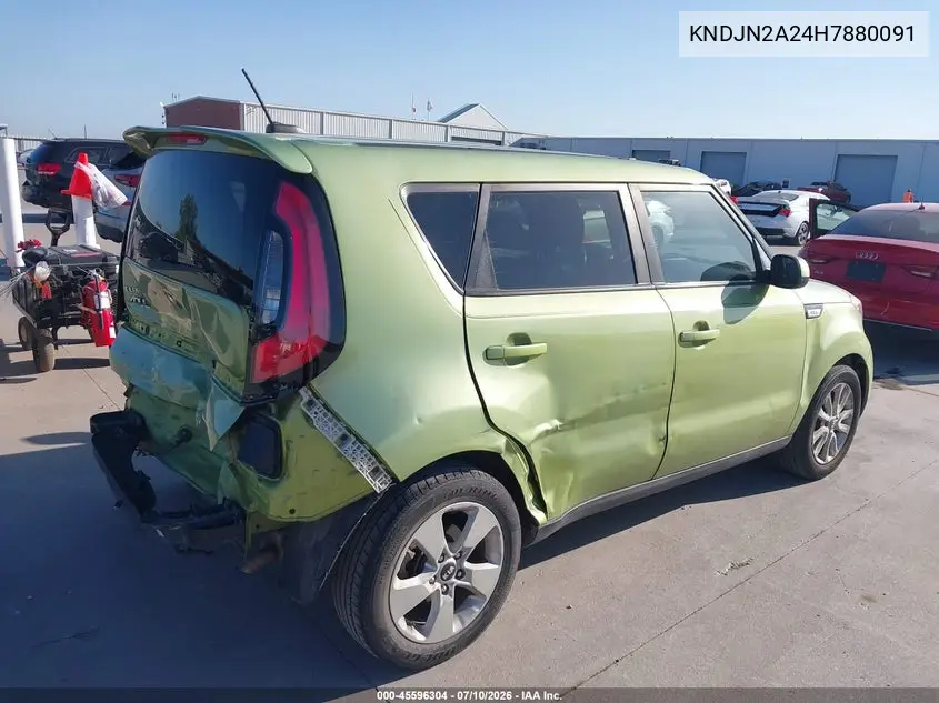 2017 Kia Soul VIN: KNDJN2A24H7880091 Lot: 45596304