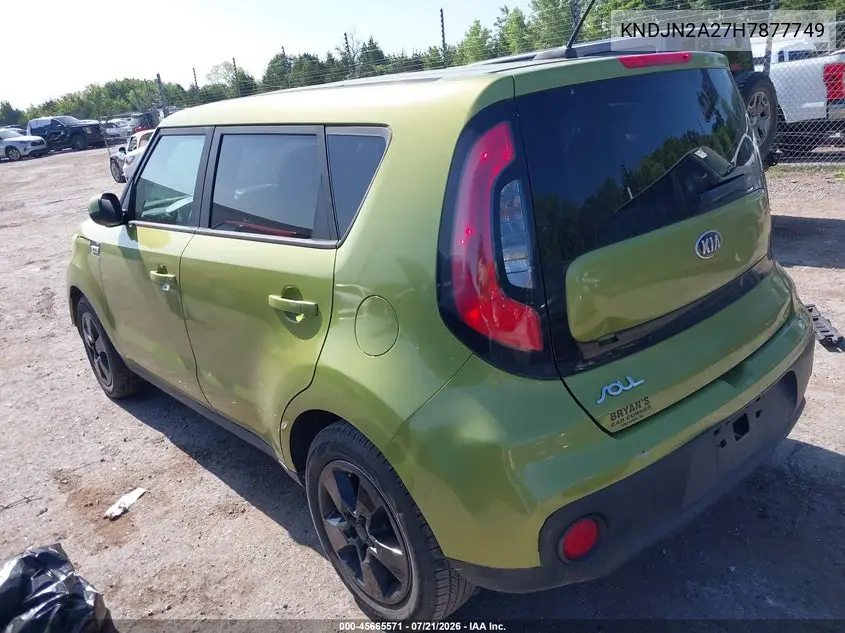 2017 Kia Soul VIN: KNDJN2A27H7877749 Lot: 45665571