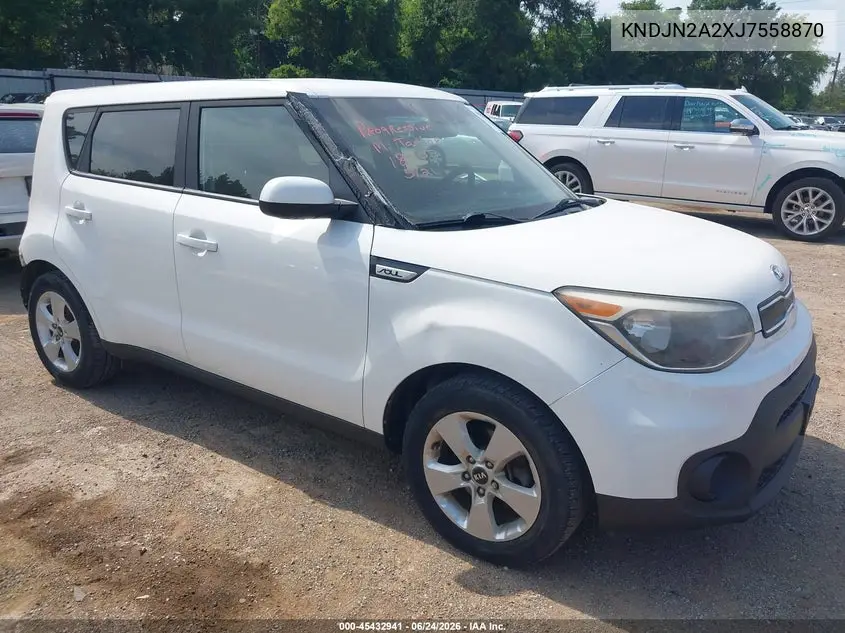 2018 Kia Soul VIN: KNDJN2A2XJ7558870 Lot: 45432941