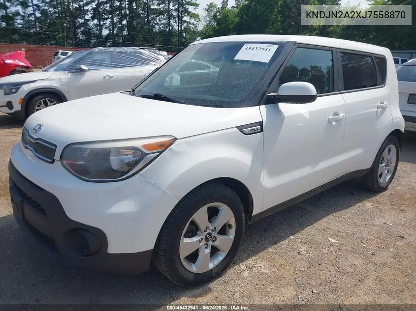 2018 Kia Soul VIN: KNDJN2A2XJ7558870 Lot: 45432941