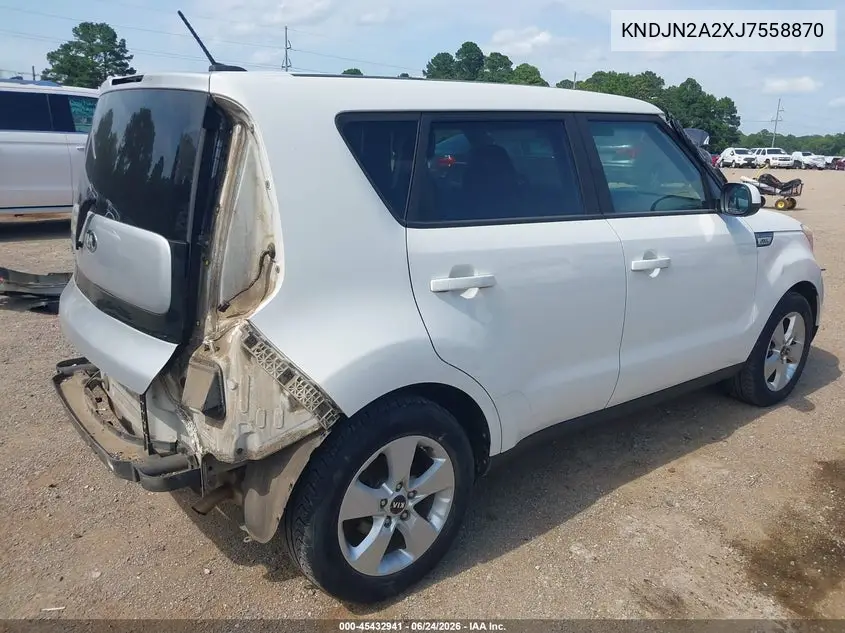 2018 Kia Soul VIN: KNDJN2A2XJ7558870 Lot: 45432941