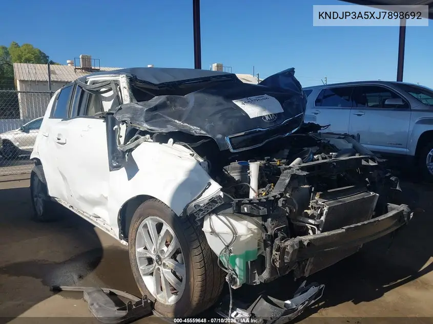 2018 Kia Soul + VIN: KNDJP3A5XJ7898692 Lot: 45559648