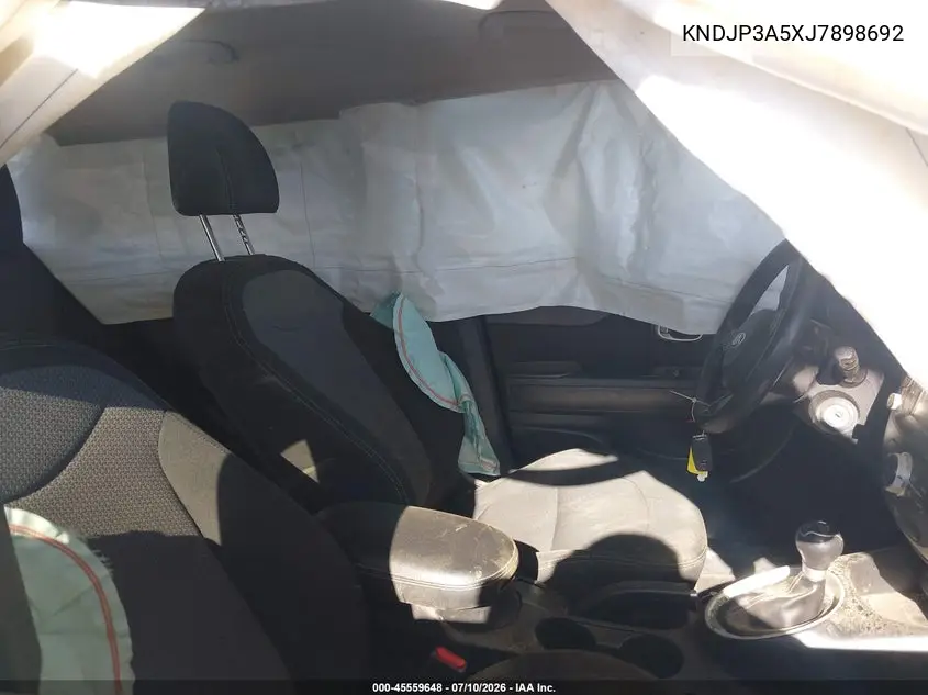 2018 Kia Soul + VIN: KNDJP3A5XJ7898692 Lot: 45559648