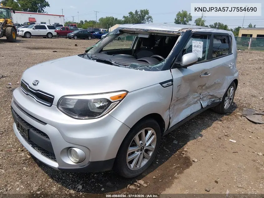 2018 Kia Soul + VIN: KNDJP3A57J7554690 Lot: 45640234