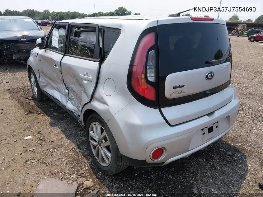 2018 Kia Soul + VIN: KNDJP3A57J7554690 Lot: 45640234