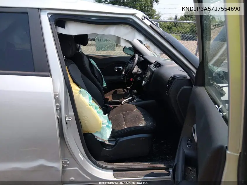 2018 Kia Soul + VIN: KNDJP3A57J7554690 Lot: 45640234