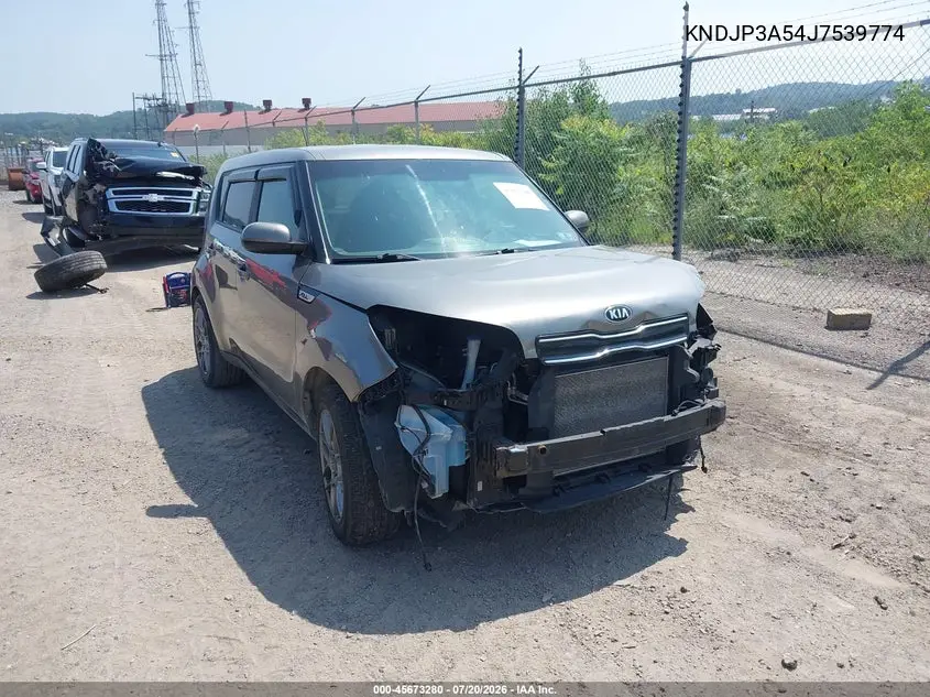 2018 Kia Soul + VIN: KNDJP3A54J7539774 Lot: 45673280