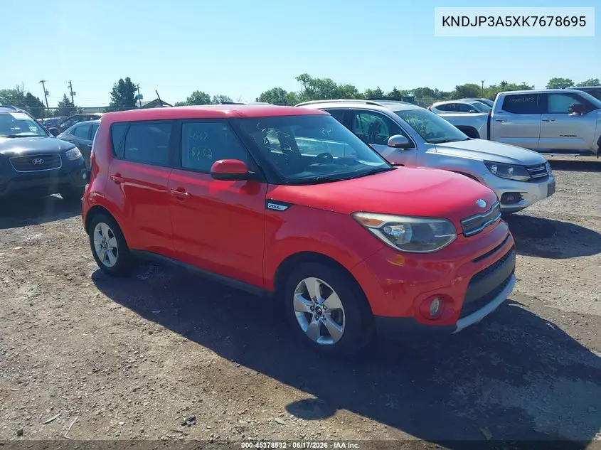 2019 Kia Soul + VIN: KNDJP3A5XK7678695 Lot: 45378532