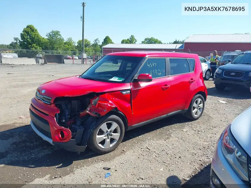 2019 Kia Soul + VIN: KNDJP3A5XK7678695 Lot: 45378532