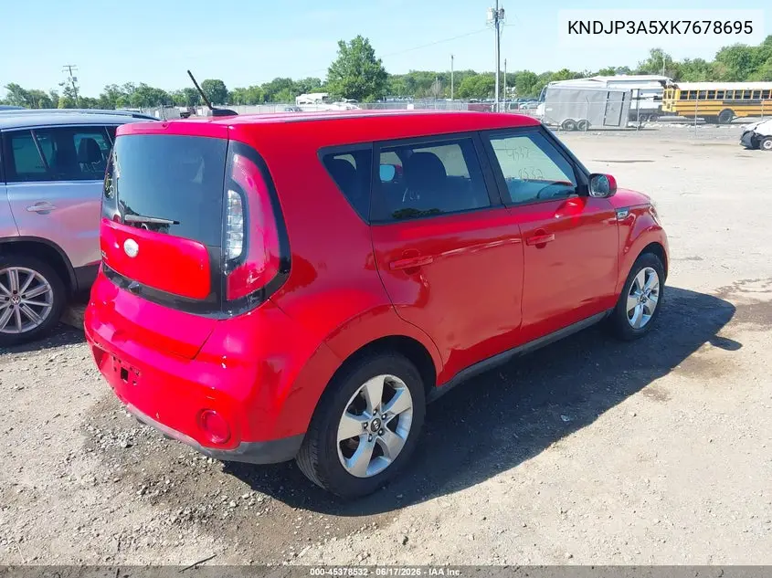 2019 Kia Soul + VIN: KNDJP3A5XK7678695 Lot: 45378532