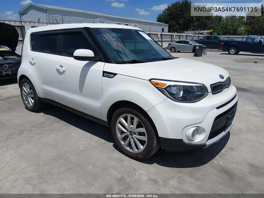 2019 Kia Soul + VIN: KNDJP3A54K7691135 Lot: 45551770