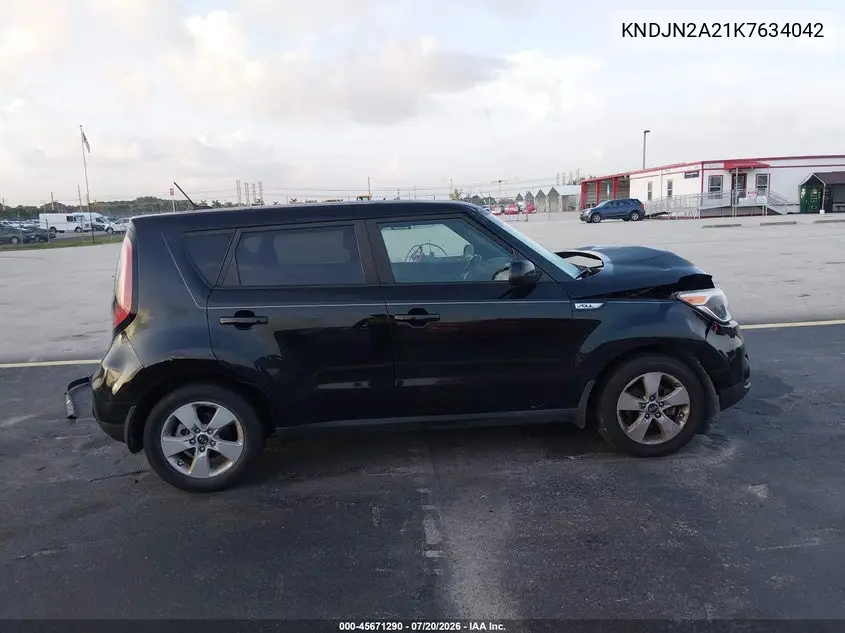 2019 Kia Soul VIN: KNDJN2A21K7634042 Lot: 45671290