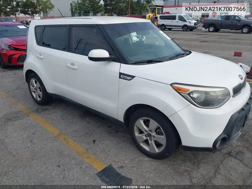 2019 Kia Soul VIN: KNDJN2A21K7007566 Lot: 45686518