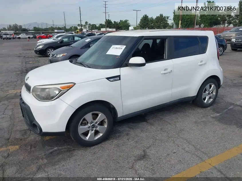 2019 Kia Soul VIN: KNDJN2A21K7007566 Lot: 45686518