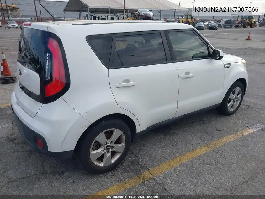 2019 Kia Soul VIN: KNDJN2A21K7007566 Lot: 45686518