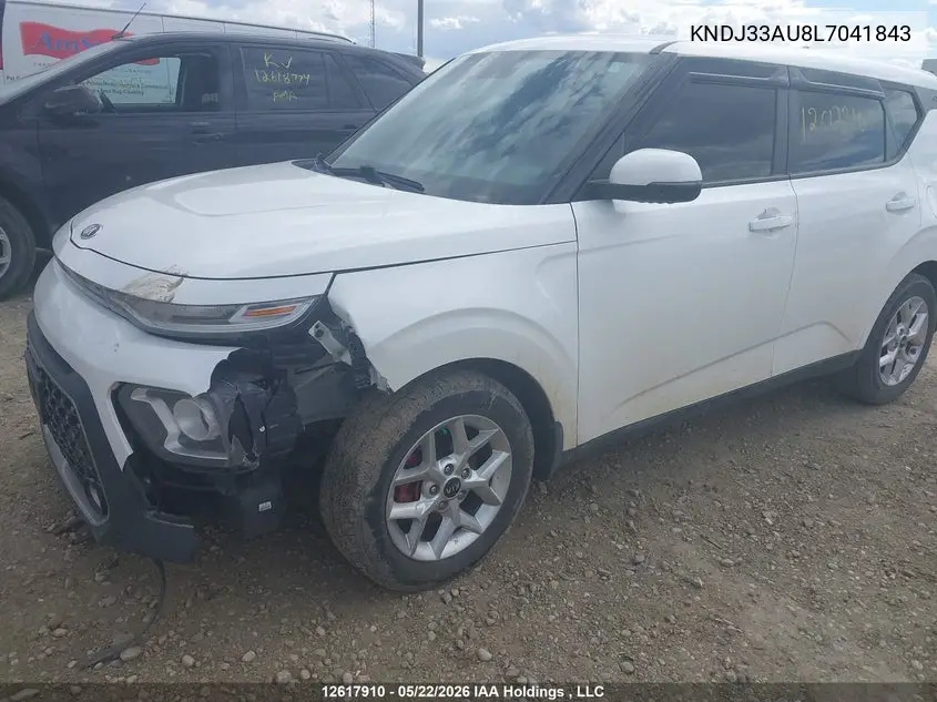 2020 Kia Soul Ex/Ex Anniversary Edition/Ex Limited/Ex Premium/Ex+/Gt-Line Limited/Gt-Line Premium VIN: KNDJ33AU8L7041843 Lot: 12617910x