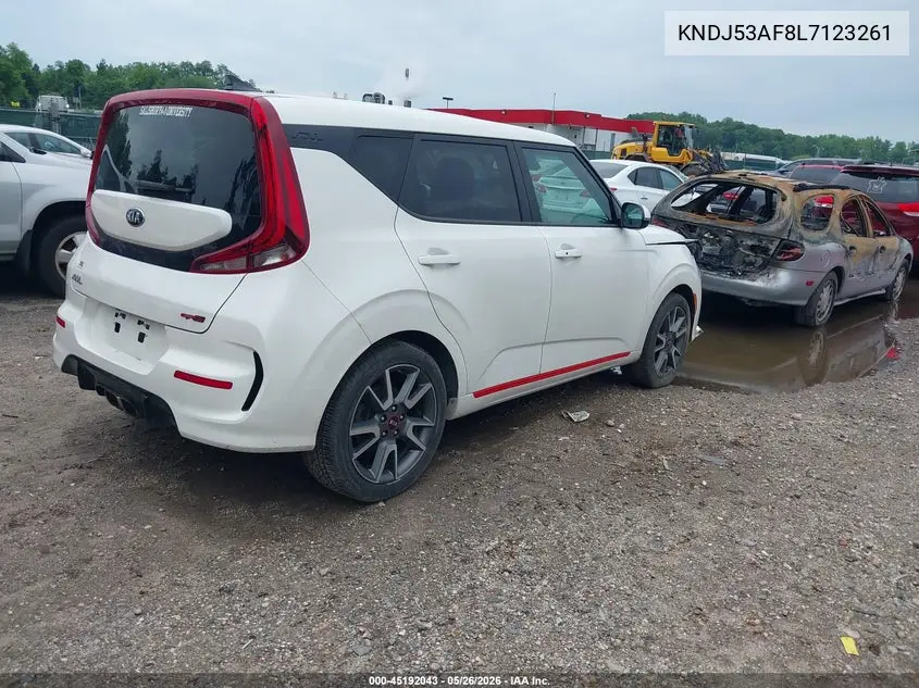 2020 Kia Soul Gt-Line Turbo VIN: KNDJ53AF8L7123261 Lot: 45192043