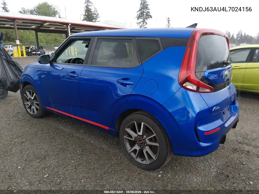 2020 Kia Soul Gt-Line VIN: KNDJ63AU4L7024156 Lot: 45214341